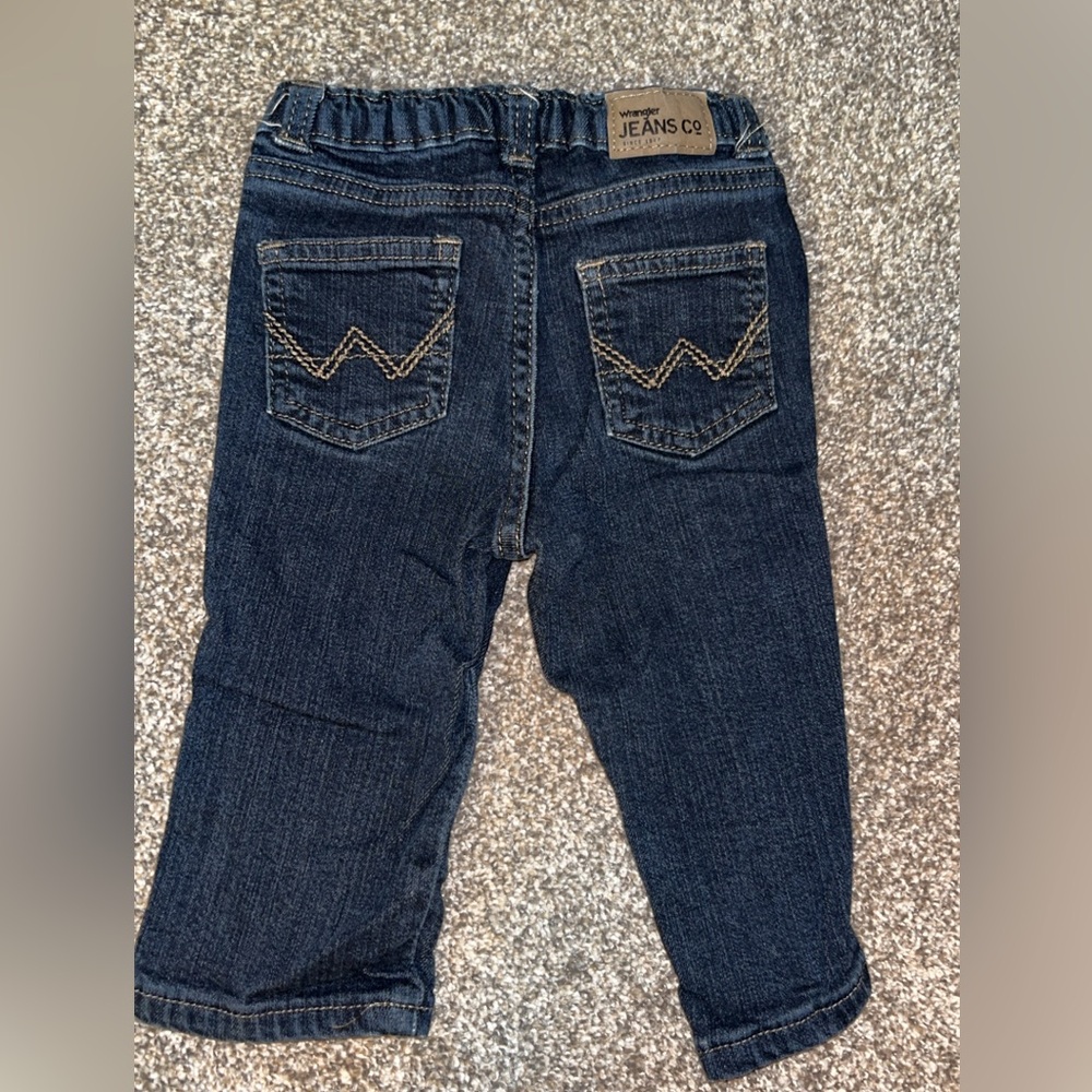 Vintage Wrangler kids blue denim jeans 6-9 months
